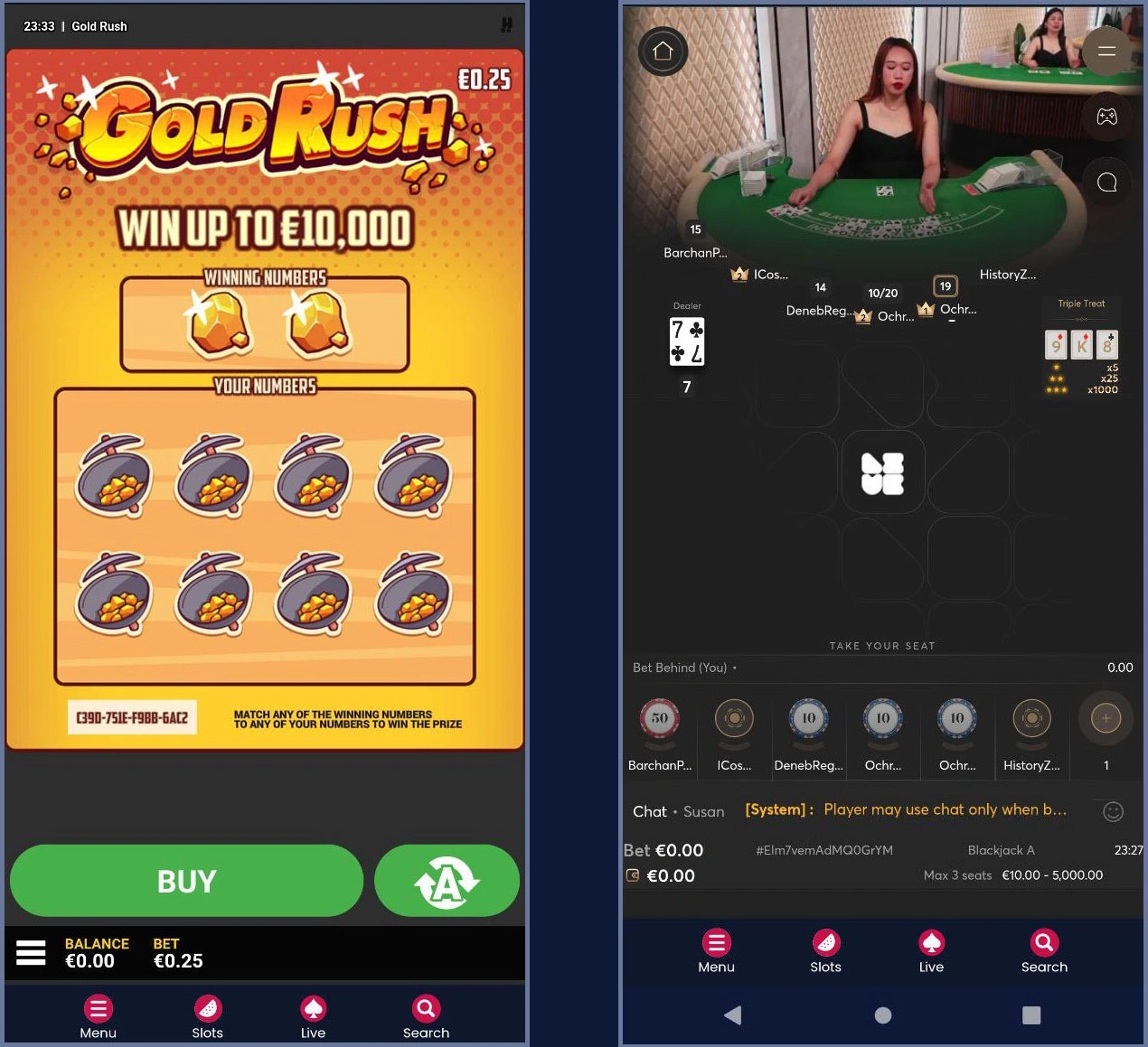 Demo play availability at Rich Gringo Casino