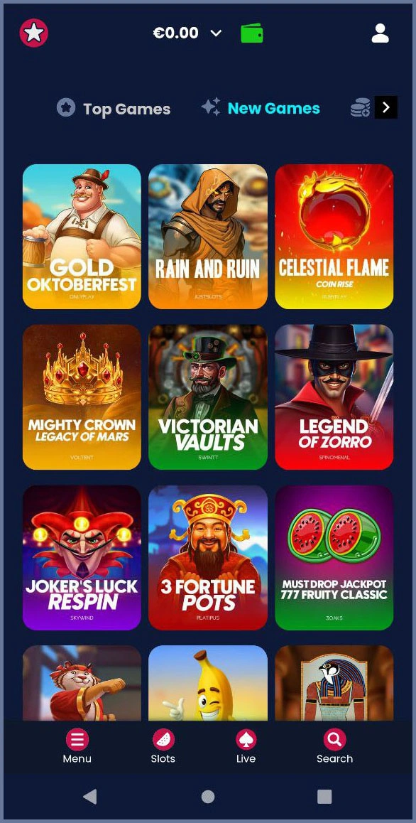 Play new casino games at Rich Gringo
