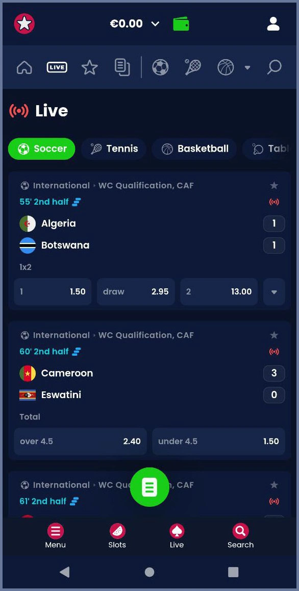 Pre-match sports betting made easy at Rich Gringo