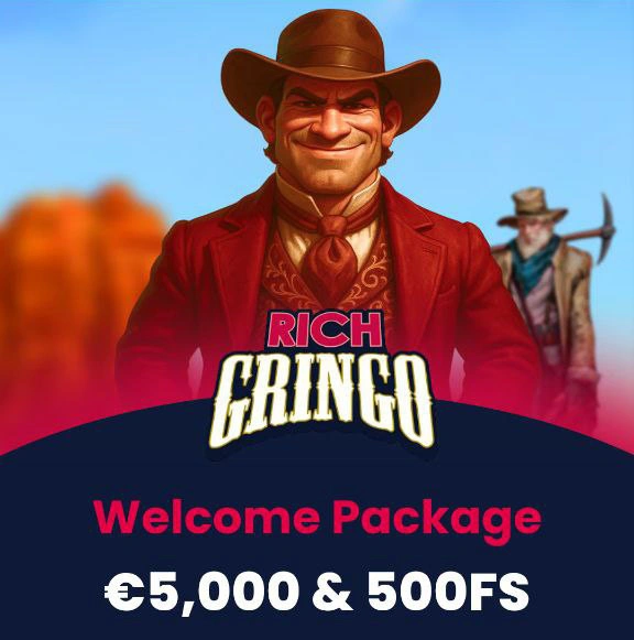Exclusive welcome bonus at Rich Gringo