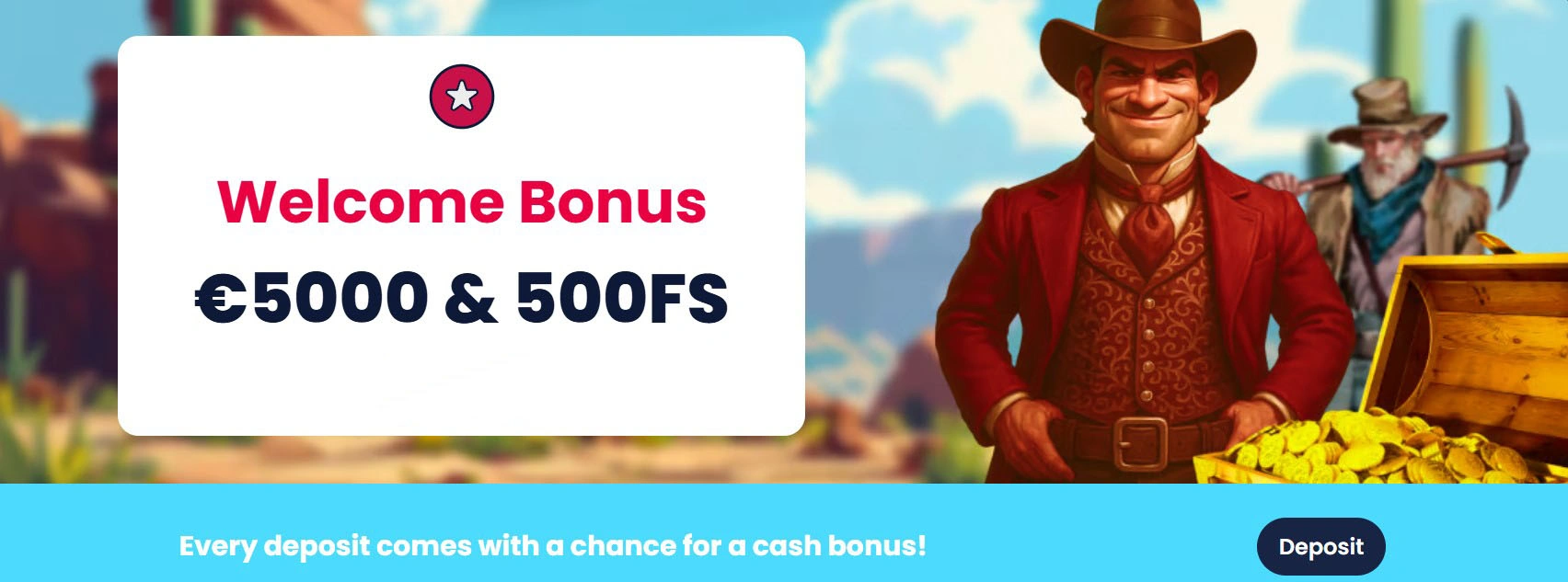 Exclusive welcome bonus for new players at Rich Gringo